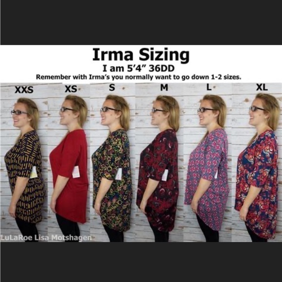 LulaRoe Irma Black Gray Stripes Pink Red Roses Floral Tunic High Low XXS-XS 00-0 - Picture 12 of 16